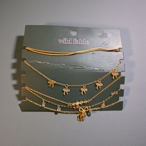 Wild Fable Gold Layered Necklace Set
